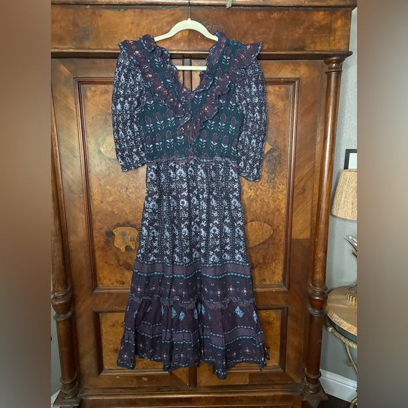 GUC Sea New York- Nadine Border Maxi Dress. Size 12 - Picture 5 of 13